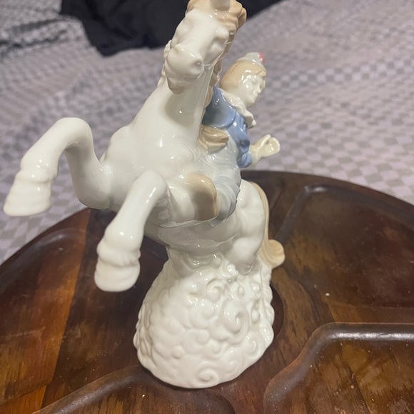 Vintage ARDALT (Lenwile China) Porcelain Unicorn w/Clown Figurine-Hand painted - Picture 9 of 13